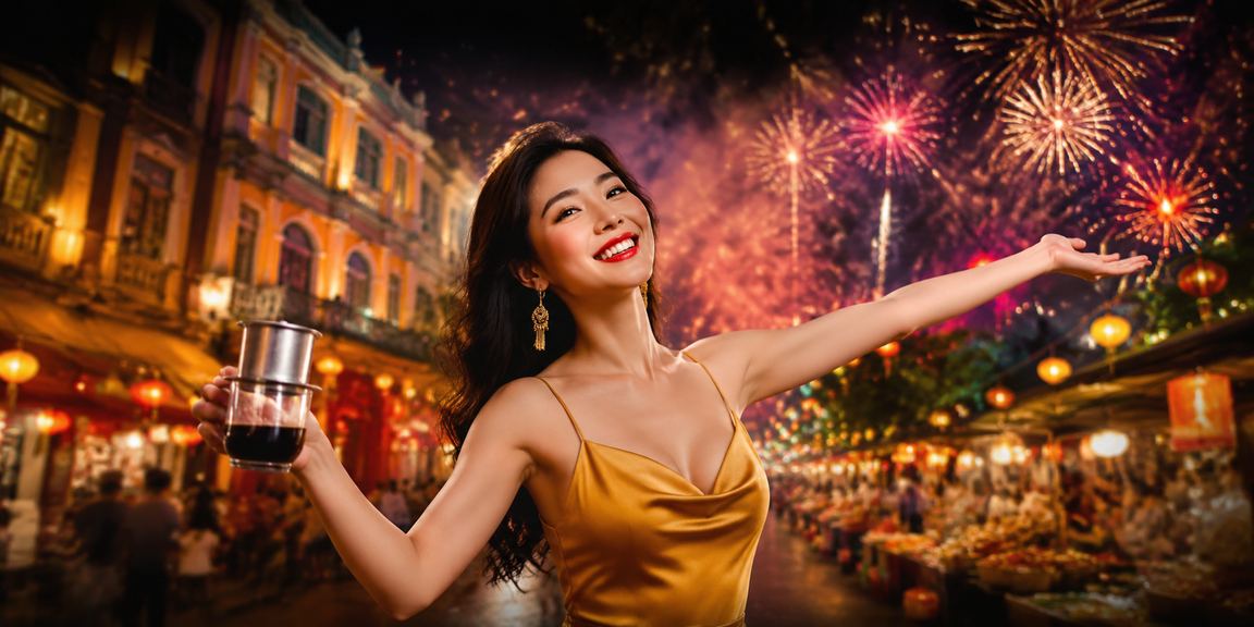 Người dùng Việt Nam ngồi cà phê theo dõi lịch thi đấu và đặt cược thể thao trên điện thoại