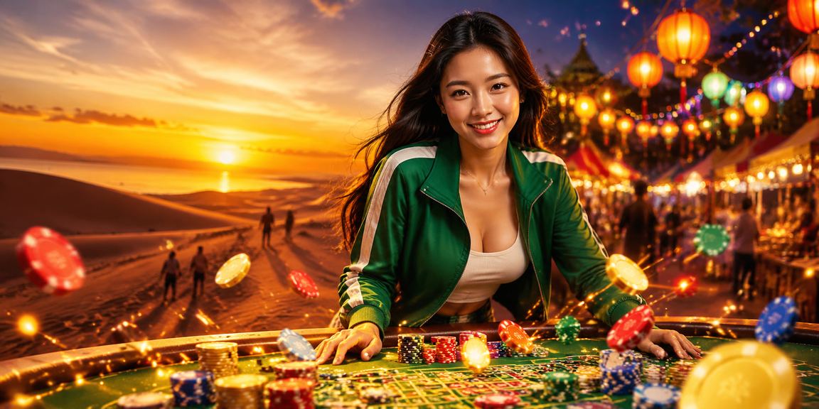Chợ đêm Mũi Né với người dùng truy cập nền tảng cá cược trực tuyến qua điện thoại di động