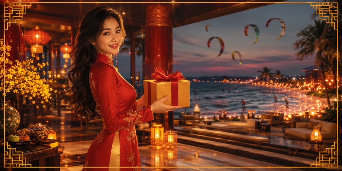 Chợ đêm Mũi Né với ánh đèn rực rỡ, người dùng cá cược casino trên điện thoại di động