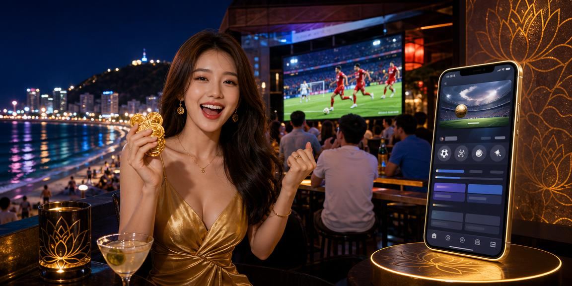 Người dùng tại Vũng Tàu xem kèo cá cược thể thao trên điện thoại buổi tối